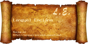 Lengyel Enciána névjegykártya